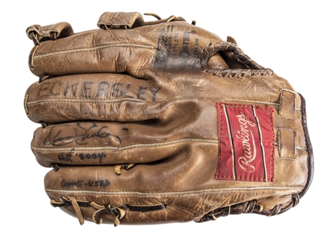 1975 Dennis Eckersley Rookie Season Game Used & Signed Rawlings XFG 1-H Model Glove (PSA/DNA)